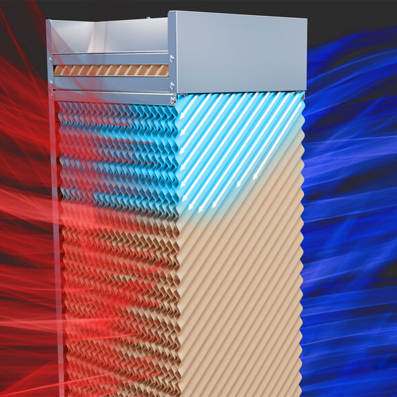 Evaporative cooling media concept